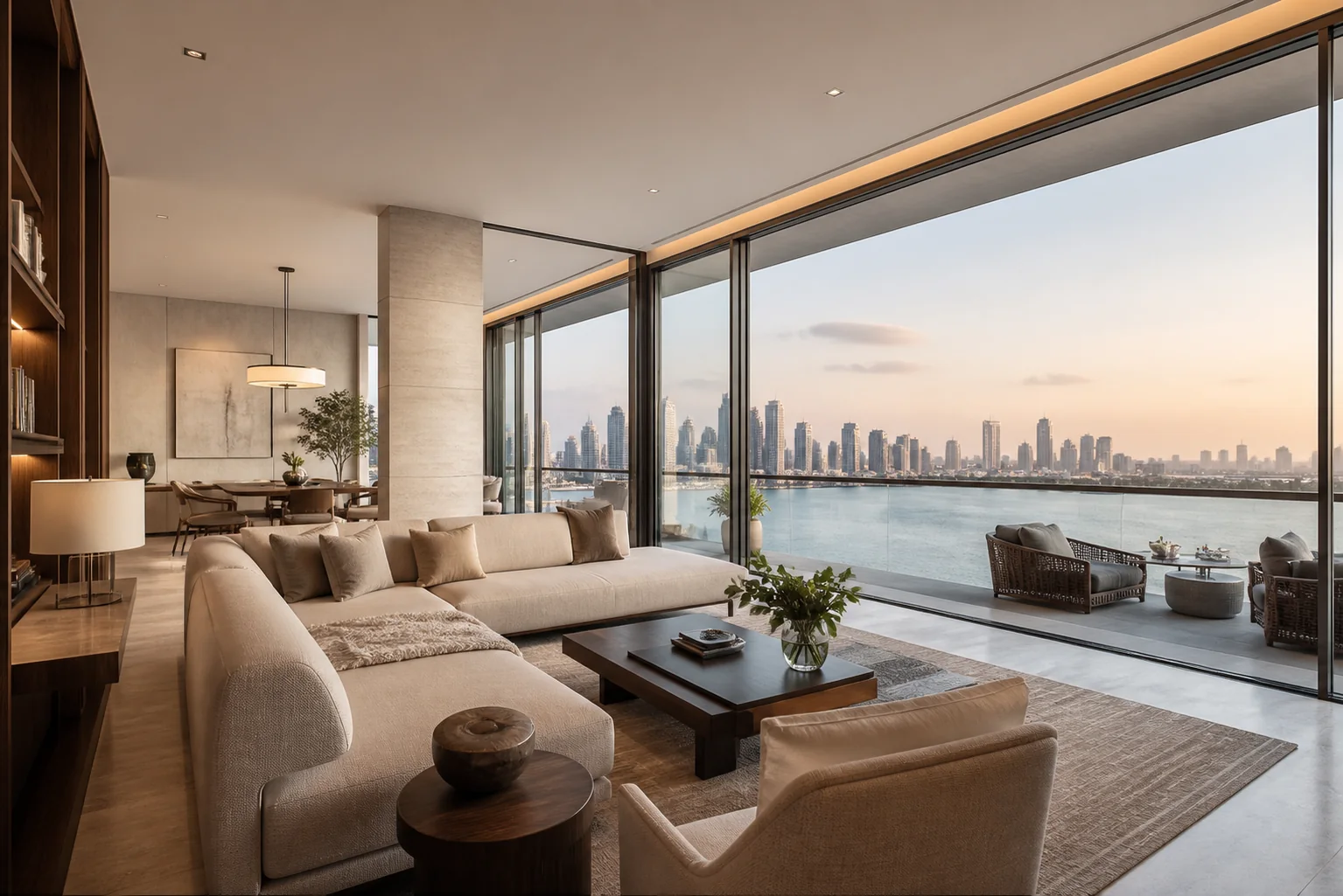 Representative Dubai waterfront and skyline setting